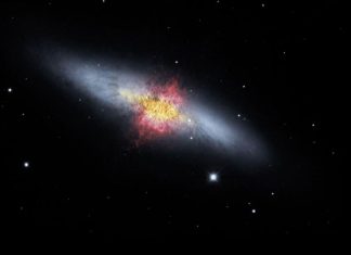 Phát hiện đợt bùng phát tia gamma của sao từ Messier 82