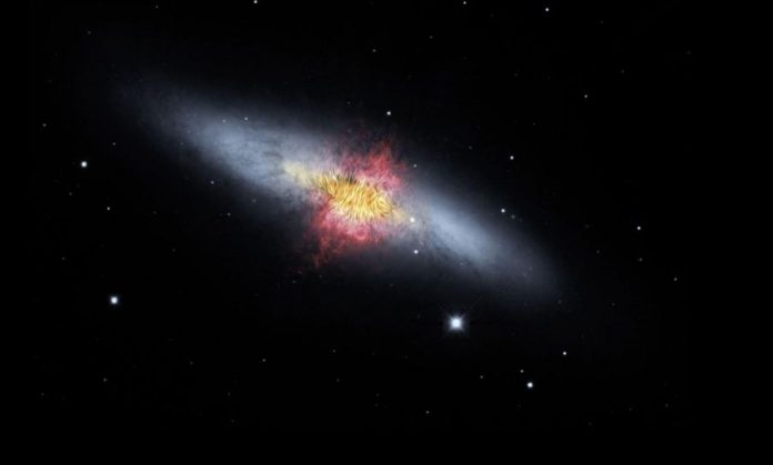Phát hiện đợt bùng phát tia gamma của sao từ Messier 82