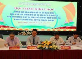 Đề cử và xác định tiêu chí xây dựng hồ sơ Di sản thế giới Hang Con Moong Đề cử và xác định tiêu chí xây dựng hồ sơ Di sản thế giới Hang Con Moong