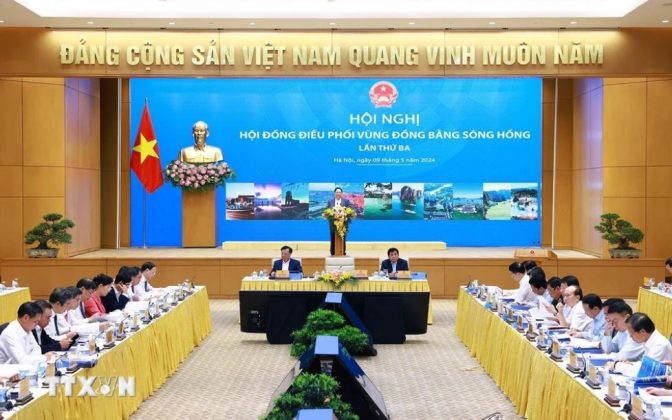 1 min 3 672x420 - Thủ tướng chủ trì Hội nghị lần ba Hội đồng Điều phối vùng Đồng bằng sông Hồng