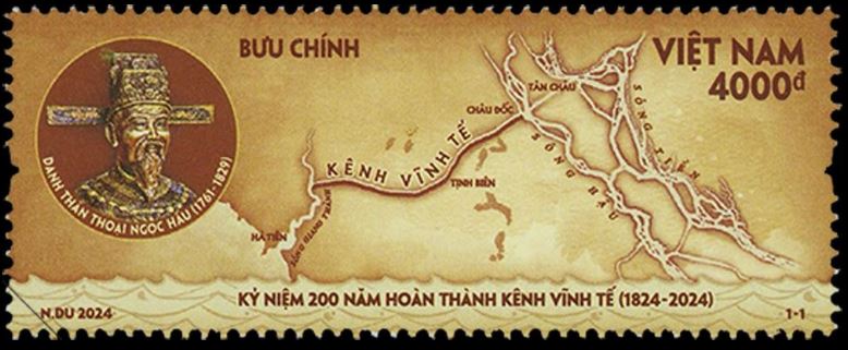 Bộ TT&TT phát hành tem bưu chính kỷ niệm 200 năm hoàn thành kênh Vĩnh Tế Bộ TT&TT phát hành tem bưu chính kỷ niệm 200 năm hoàn thành kênh Vĩnh Tế