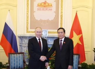 Chủ tịch Quốc hội Trần Thanh Mẫn hội kiến Tổng thống LB Nga Vladimir Putin