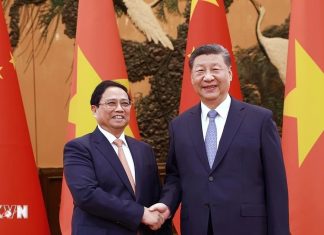 Thủ tướng Phạm Minh Chính hội kiến Tổng Bí thư, Chủ tịch nước Trung Quốc Tập Cận Bình.