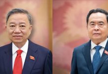 Điện, Thư mừng Chủ tịch nước và Chủ tịch Quốc hội Việt Nam