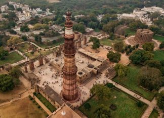 Tháp Qutub Minar, một kỳ quan không kém Đền Taj Mahal Tháp Qutub Minar, một kỳ quan không kém Đền Taj Mahal
