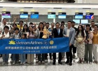 Vietnam Airlines mở thêm đường bay thẳng kết nối Hà Nội-Thành Đô Vietnam Airlines mở thêm đường bay thẳng kết nối Hà Nội-Thành Đô