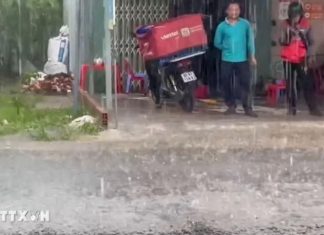 Cần Thơ: Lần đầu tiên có mưa đá ở huyện Cờ Đỏ, chưa ghi nhận thiệt hại