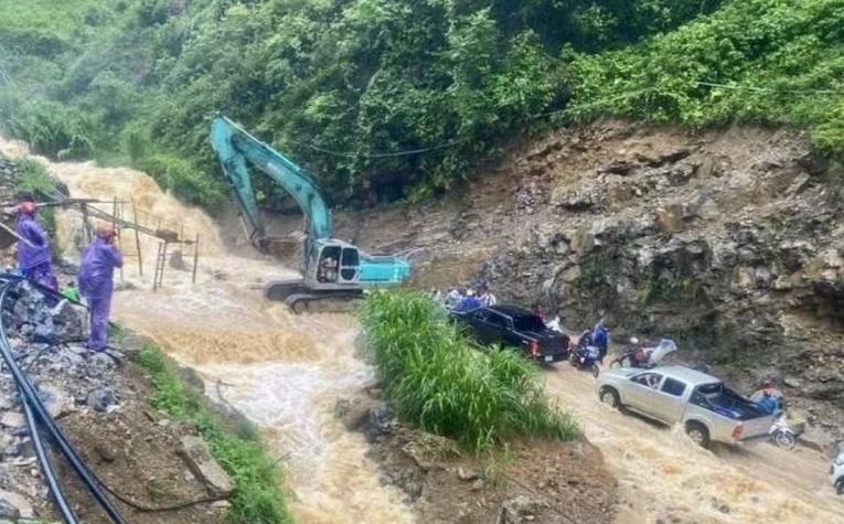 ngap ung do mua lon dien rong 2 min - Hà Giang: Nhiều khu vực bị chia cắt, ngập úng do mưa lớn diện rộng