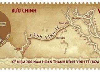 Phát hành bộ tem bưu chính ‘Kỷ niệm 200 năm hoàn thành kênh Vĩnh Tế’ Phát hành bộ tem bưu chính 'Kỷ niệm 200 năm hoàn thành kênh Vĩnh Tế'