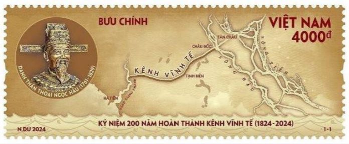 Phát hành bộ tem bưu chính 'Kỷ niệm 200 năm hoàn thành kênh Vĩnh Tế'