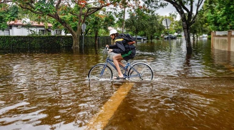 tran mua nghin nam co mot o Florida 2 min - NASA công bố hình ảnh lột tả trận mưa nghìn năm có một ở Florida