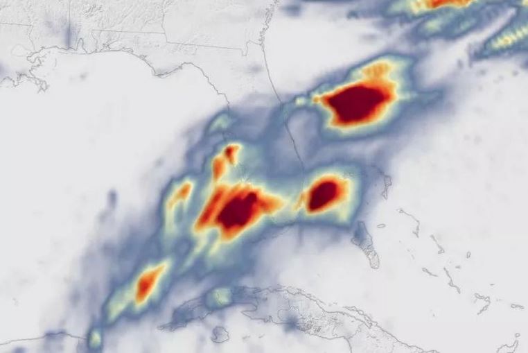 tran mua nghin nam co mot o Florida min - NASA công bố hình ảnh lột tả trận mưa nghìn năm có một ở Florida