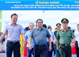 Thủ tướng Phạm Minh Chính dự Lễ khánh thành dự án xây dựng tuyến đường bộ nối đường cao tốc Hà Nội-Hải Phòng với đường cao tốc Cầu Giẽ-Ninh Bình