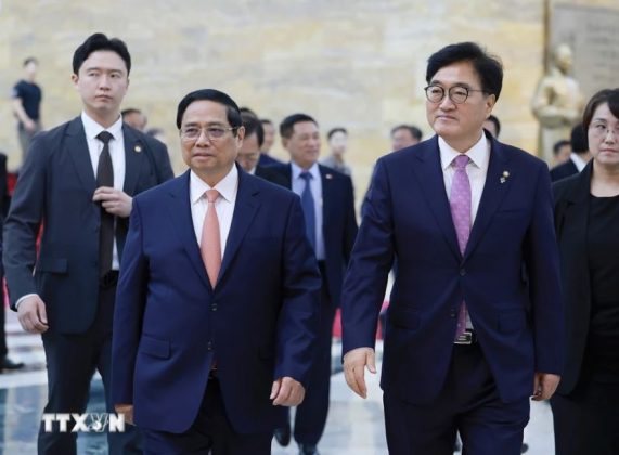 11 min 3 571x420 - Thủ tướng Phạm Minh Chính hội kiến Chủ tịch Quốc hội Hàn Quốc Woo Won-shik