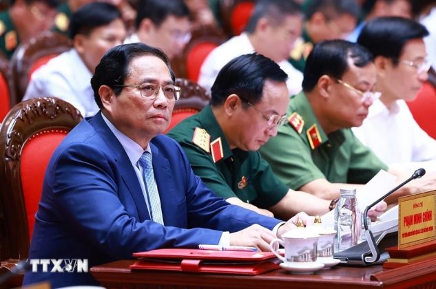 Thủ tướng dự Hội nghị Qu&acirc;n ch&iacute;nh to&agrave;n qu&acirc;n 6 th&aacute;ng đầu năm 2024