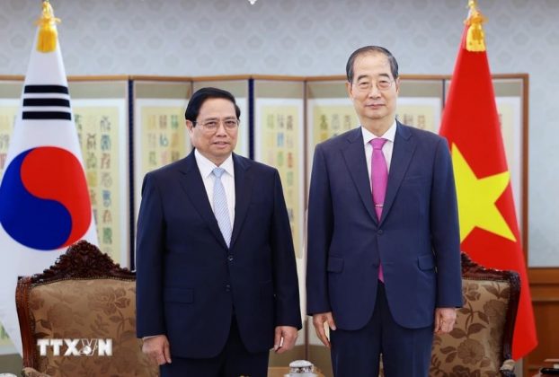 3 min 7 622x420 - Thủ tướng Phạm Minh Chính hội đàm với Thủ tướng Hàn Quốc Han Duck Soo