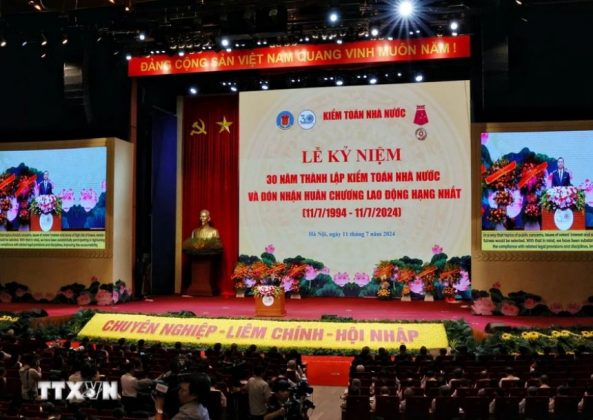 Quang cảnh Lễ kỷ niệm. (Ảnh: Phạm Hậu/TTXVN)