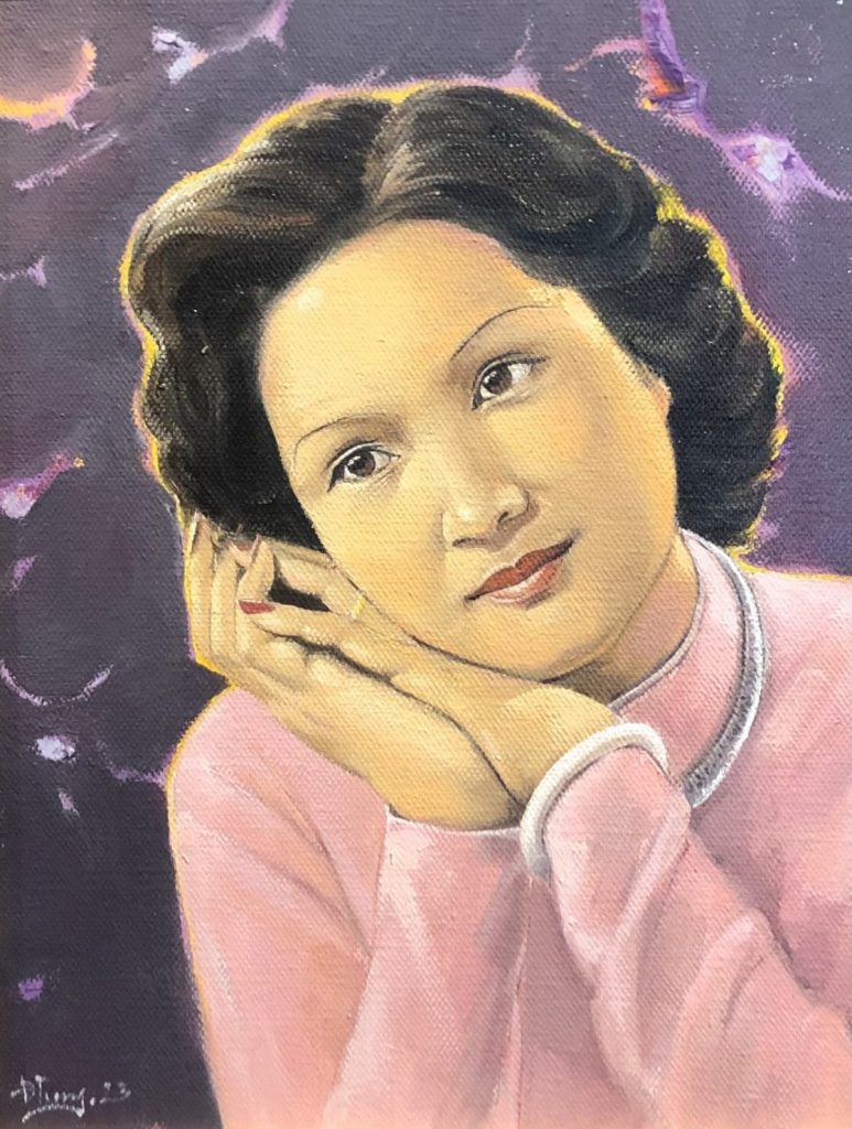 Bà Lê Thị Lựu (1911-1988), nữ họa sĩ đầu tiên của Cao đẳng Mỹ thuật Đông Dương, nhập học lúc 16 tuổi. Tranh của bà thường khắc họa phụ nữ và trẻ em Việt Nam với khuôn mặt rạng rỡ. Bà Lê Thị Lựu (1911-1988), nữ họa sĩ đầu tiên của Cao đẳng Mỹ thuật Đông Dương, nhập học lúc 16 tuổi. Tranh của bà thường khắc họa phụ nữ và trẻ em Việt Nam với khuôn mặt rạng rỡ.