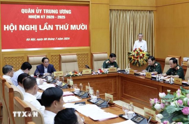 Chủ tịch nước T&ocirc; L&acirc;m ph&aacute;t biểu.