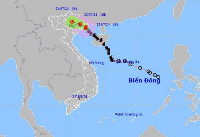 Thời tiết ngày 23/7: Bão số 2 gây mưa rất to Thời tiết ngày 23/7: Bão số 2 gây mưa rất to