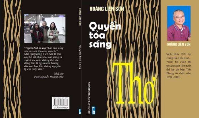 Tập thơ “Quyền tỏa sáng”, NXB Thanh Niên của nhà thơ Hoàng Liên Sơn