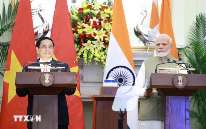 11 min 2 670x420 - Thủ tướng Phạm Minh Chính hội đàm với Thủ tướng Ấn Độ Narendra Modi