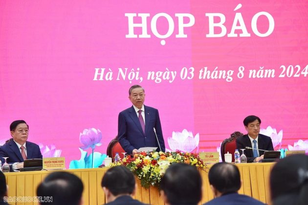 9 min 6 630x420 - Tổng Bí thư, Chủ tịch nước Tô Lâm chủ trì cuộc họp báo sau Hội nghị Ban Chấp hành Trung ương Đảng khóa XIII