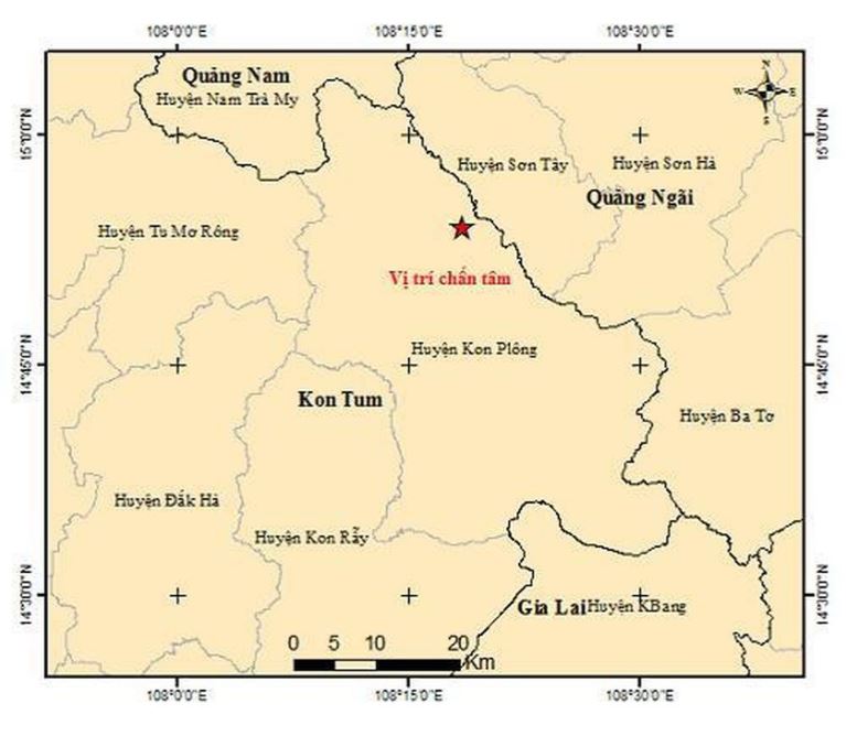 Lien tiep cac tran dong dat voi cuong do gia tang o Kon Tum min - Liên tiếp các trận động đất với cường độ gia tăng ở Kon Tum có đáng lo?