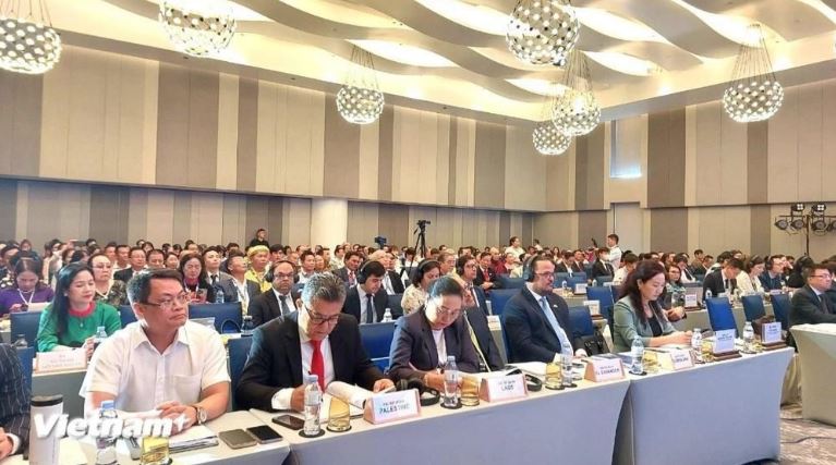 Các đại biểu dự Hội nghị quốc tế “Vai trò và đóng góp của Phong trào UNESCO đối với Công nghiệp Văn hóa” ngày 5/8. 