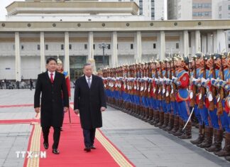 Lễ đón Tổng Bí thư, Chủ tịch nước Tô Lâm thăm cấp Nhà nước tới Mông Cổ