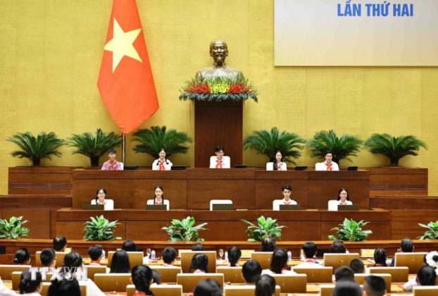 Đo&agrave;n Chủ tịch điều h&agrave;nh phi&ecirc;n họp. (Ảnh: Minh Đức/TTXVN)