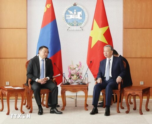 Tổng B&iacute; thư, Chủ tịch nước T&ocirc; L&acirc;m hội kiến Chủ tịch Quốc hội M&ocirc;ng Cổ Dashzegviin Amarbayasgalan.