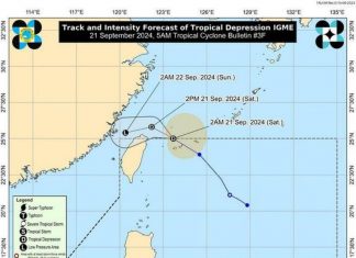 Philippines thông tin về áp thấp nhiệt đới mới