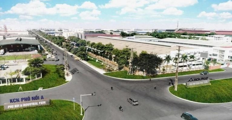 Khu công nghiệp Phố Nối A, tỉnh Hưng Yên. 