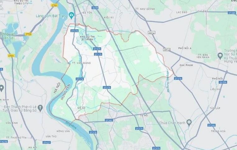Huyện Văn Giang, tỉnh Hưng Yên.