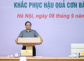 Thủ tướng chủ trì hội nghị khắc phục hậu quả bão số 3