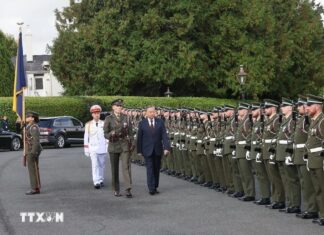 Lễ đón chính thức Tổng Bí thư, Chủ tịch nước Tô Lâm tại Ireland Lễ đón chính thức Tổng Bí thư, Chủ tịch nước Tô Lâm tại Ireland