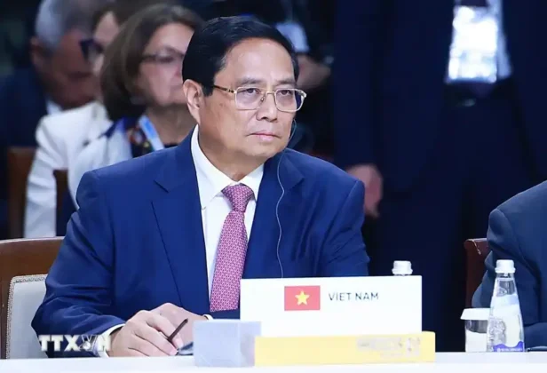 Thủ tướng Phạm Minh Ch&iacute;nh tham dự v&agrave; ph&aacute;t biểu tại Phi&ecirc;n to&agrave;n thể Hội nghị c&aacute;c Nh&agrave; l&atilde;nh đạo Nh&oacute;m BRICS mở rộng.