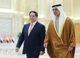 Lễ đón Thủ tướng Phạm Minh Chính thăm Các Tiểu Vương quốc Arab Thống nhất Lễ đón Thủ tướng Phạm Minh Chính thăm Các Tiểu Vương quốc Arab Thống nhất