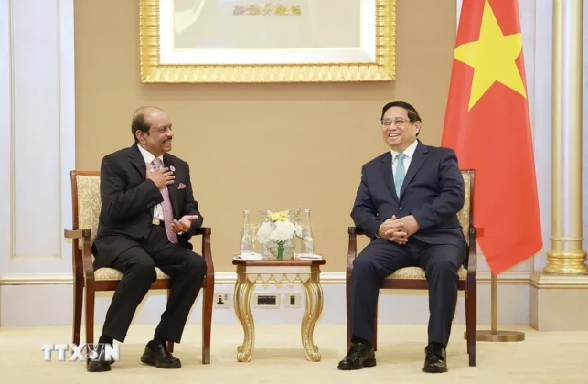 Thủ tướng Phạm Minh Ch&iacute;nh tiếp &ocirc;ng M.A.Yusuff Ali, Chủ tịch Tập đo&agrave;n Lulu, tập đo&agrave;n b&aacute;n lẻ với hệ thống chuỗi si&ecirc;u thị lớn tại Trung Đ&ocirc;ng, ch&acirc;u &Aacute;, ch&acirc;u &Acirc;u.