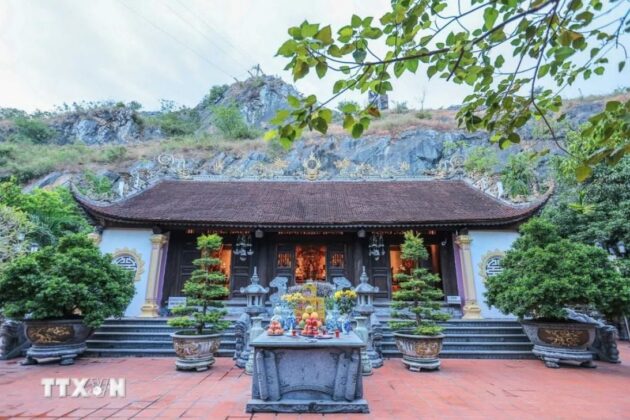 Đền thờ Đại vương Trần Quốc Tuấn. (Ảnh: Ho&agrave;ng Hiếu/ TTXVN)
