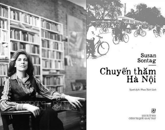 Nha van Susan Sontag va bia cuon sach Chuyen tham Ha Noi min - 'Chuyến thăm Hà Nội' - cách nhìn của một trí thức người Mỹ về Hà Nội