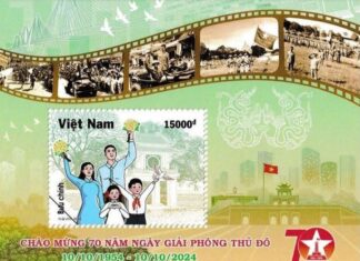 Phát hành bộ tem kỷ niệm 70 năm Giải phóng Thủ đô Phát hành bộ tem kỷ niệm 70 năm Giải phóng Thủ đô