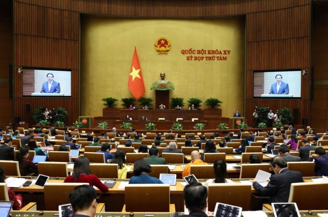 Thủ tướng Phạm Minh Chính báo cáo kết quả thực hiện kế hoạch phát triển kinh tế - xã hội năm 2024; dự kiến kế hoạch phát triển kinh tế - xã hội năm 2025 trước Quốc hội và đồng bào, cử tri cả nước