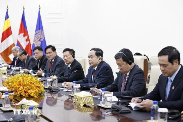 Chủ tịch Quốc hội Trần Thanh Mẫn ph&aacute;t biểu.