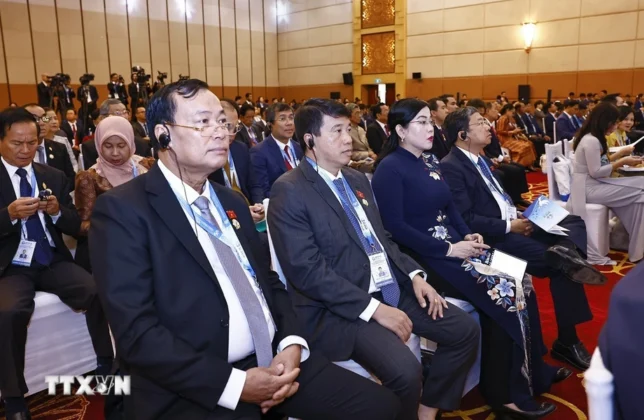 Đại biểu Việt Nam dự hội nghị.