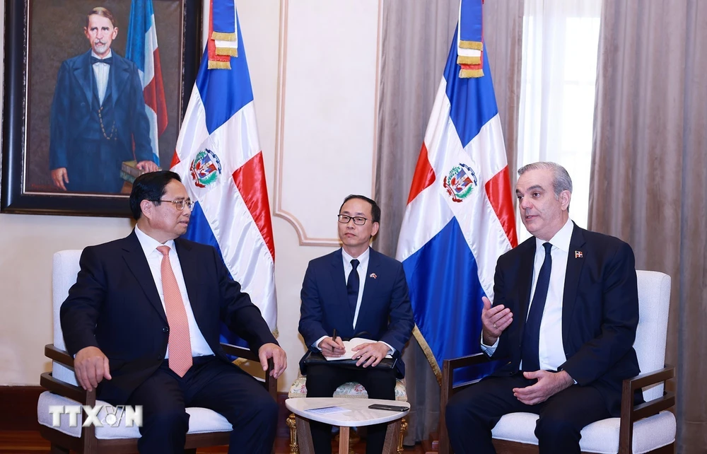 Thủ tướng Phạm Minh Chính hội đàm với Tổng thống Dominicana Thủ tướng Phạm Minh Chính hội đàm với Tổng thống Dominicana