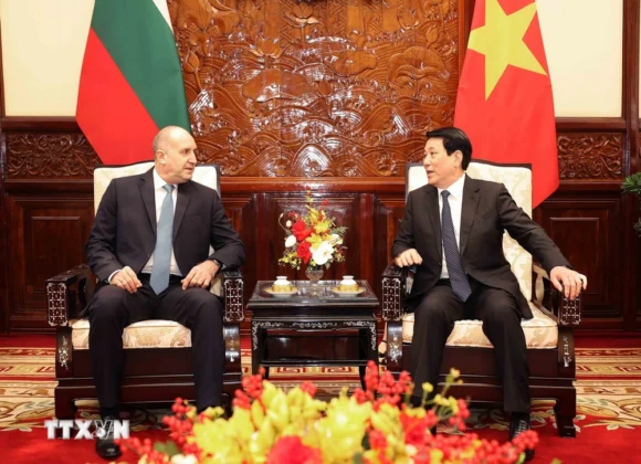 Chủ tịch nước Lương Cường hội đ&agrave;m với Tổng thống Bulgaria