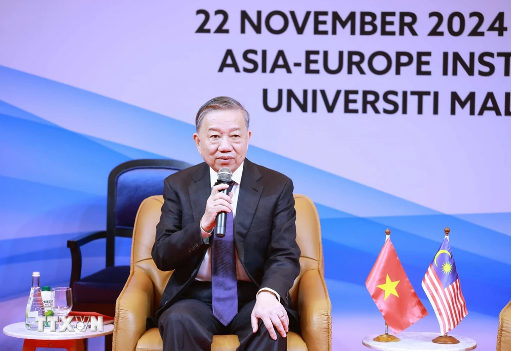 Tổng Bí thư Tô Lâm phát biểu tại Đại học Quốc gia Malaya Tổng Bí thư Tô Lâm phát biểu tại Đại học Quốc gia Malaya
