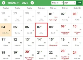 Lập đông năm 2024 là ngày nào?